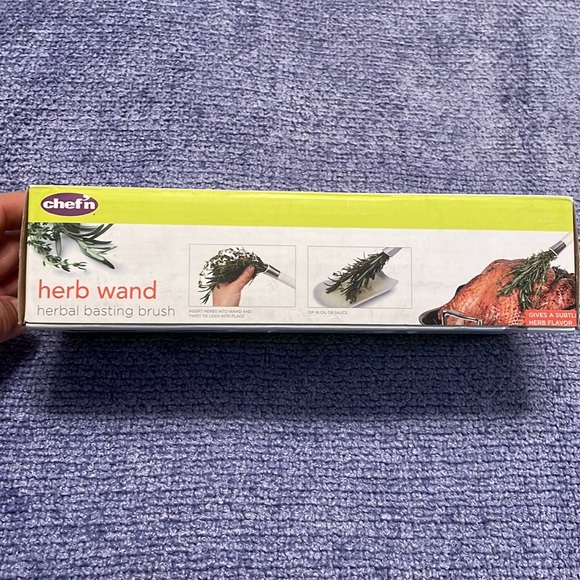 Chef’n Herb Wand Herbal Basting Brush Wand and  Ceramic Tray Williams & Sonoma. - Picture 5 of 12